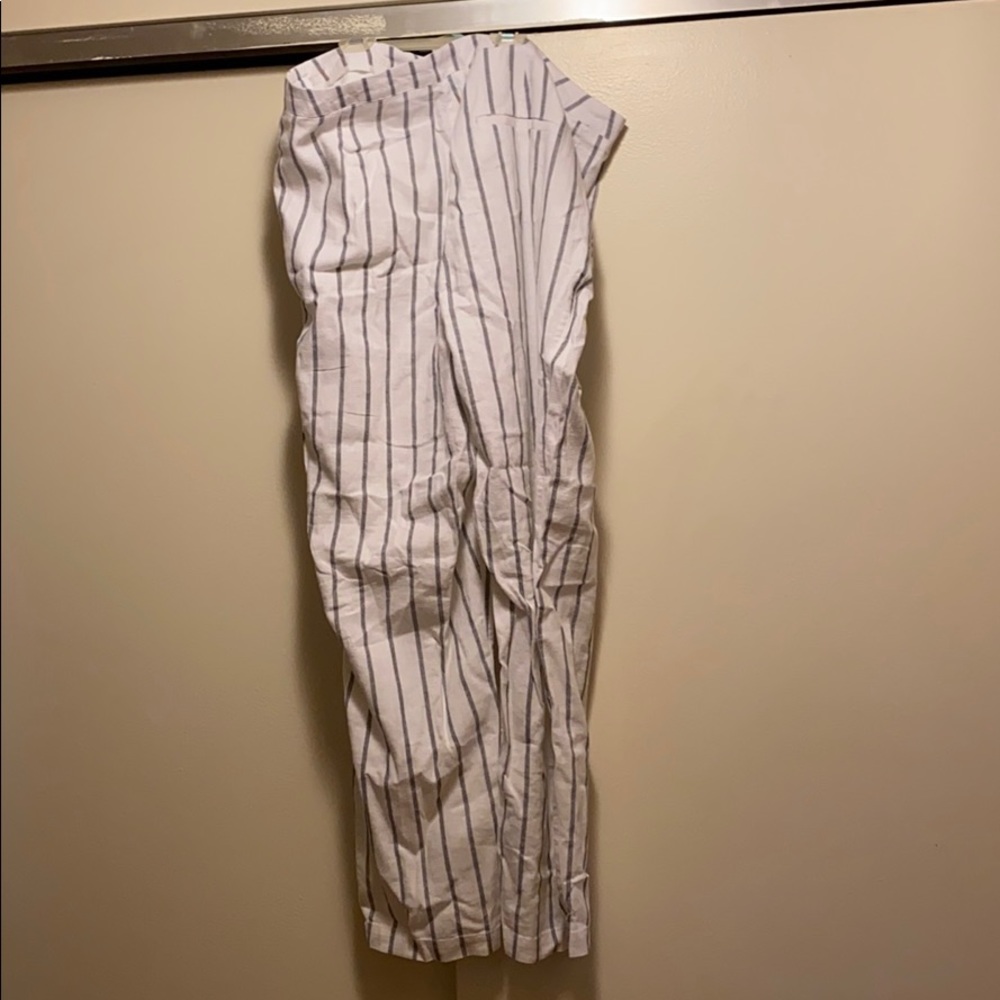ASOS women Stripe linen pants - Picture 3 of 4
